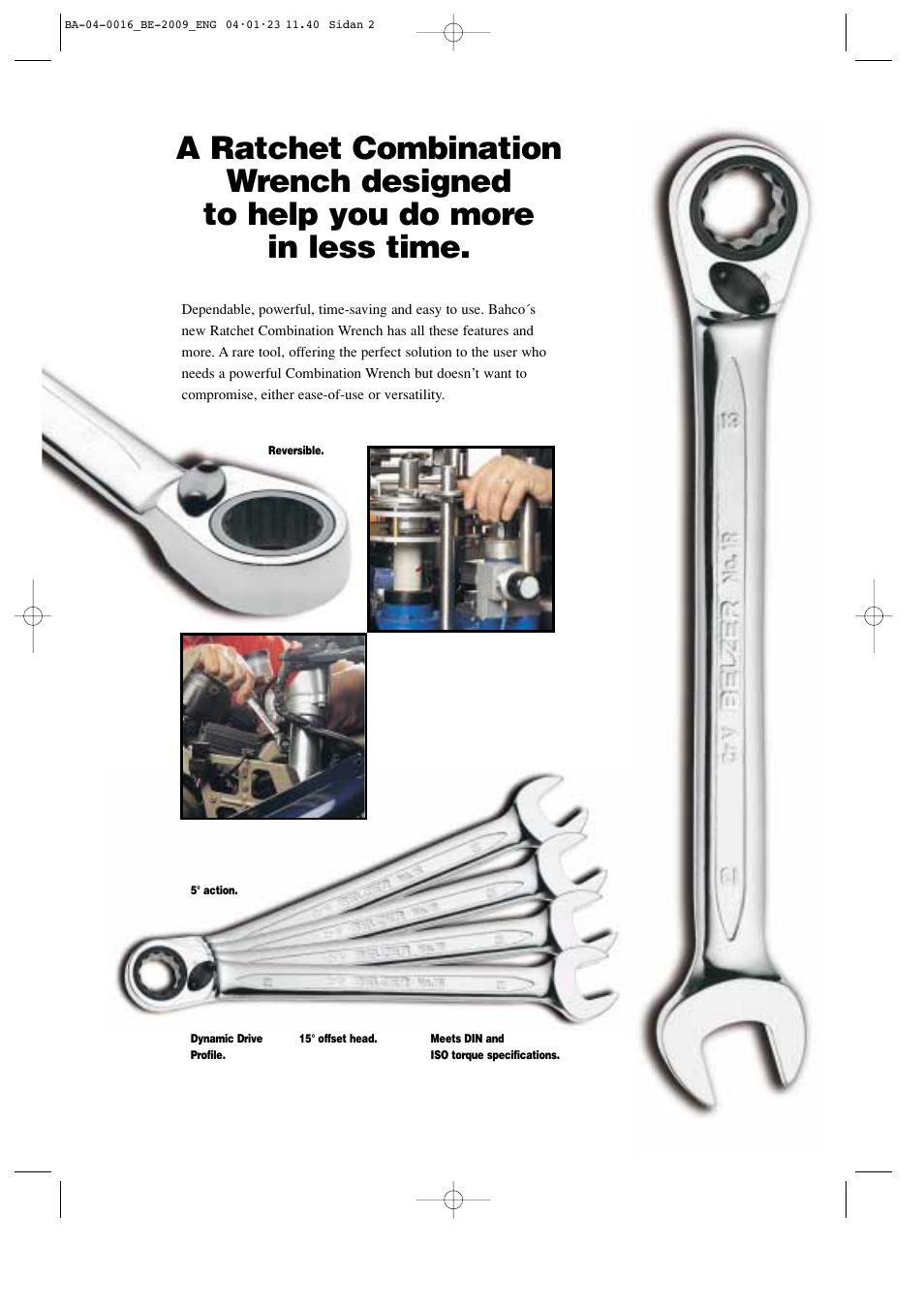 Bahco Ratchet Combination Wrench User Manual | Page 2 / 4