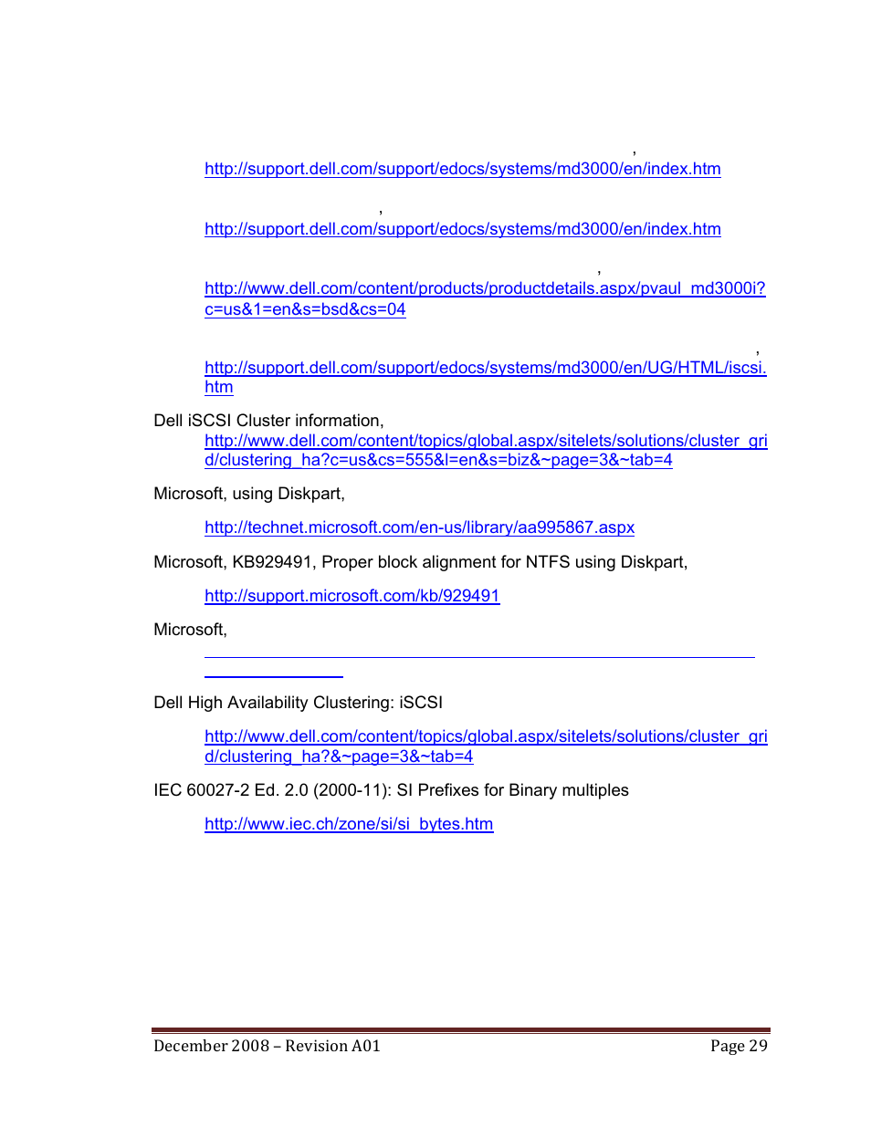 Appendix c: references | Dell PowerVault MD3000i User Manual | Page 29 / 32