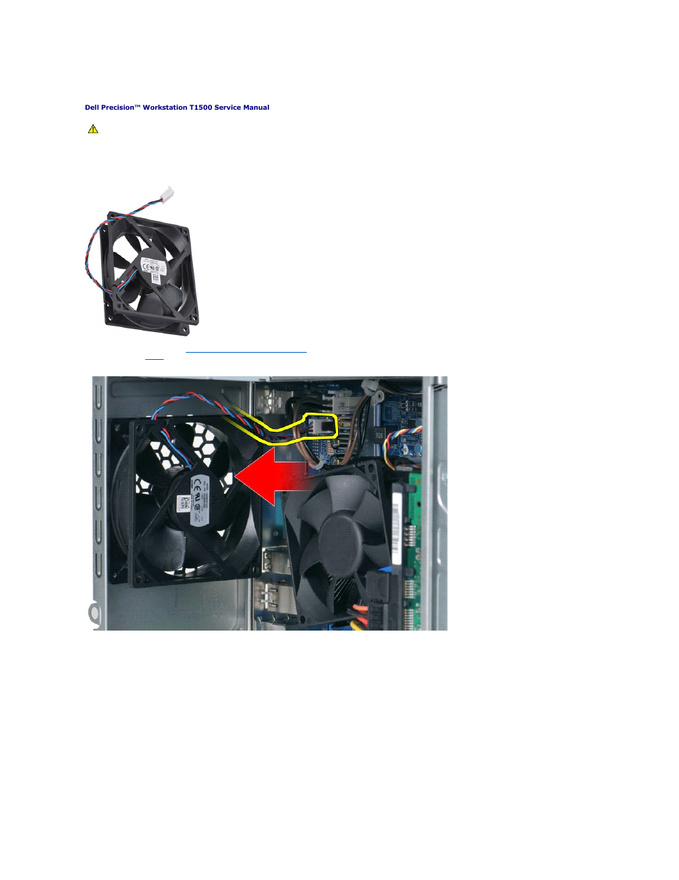 Chassis fan, Removing the chassis fan | Dell Precision T1500 (Late 2009) User Manual | Page 15 / 48