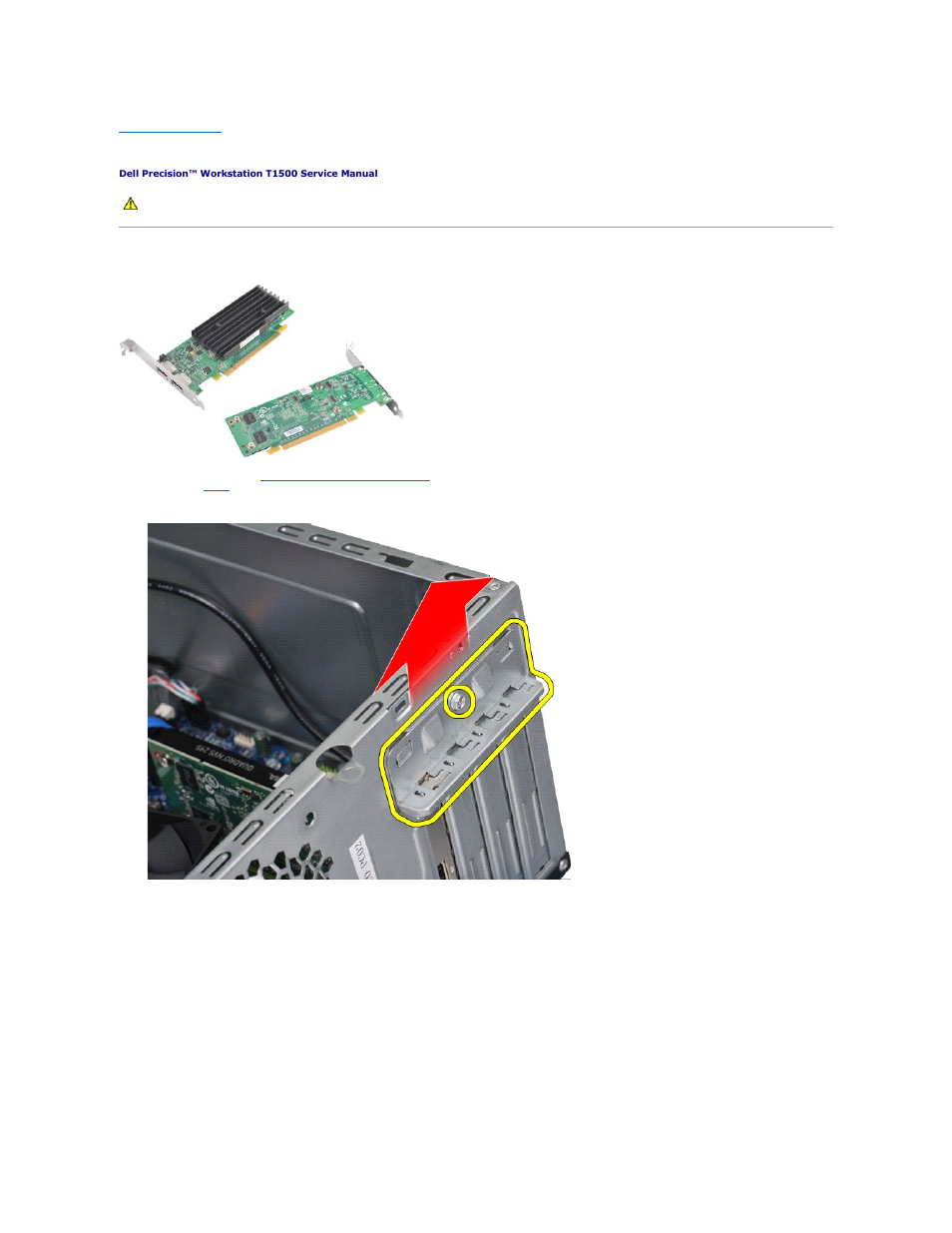 Expansion cards, Removing an expansion card | Dell Precision T1500 (Late 2009) User Manual | Page 44 / 48