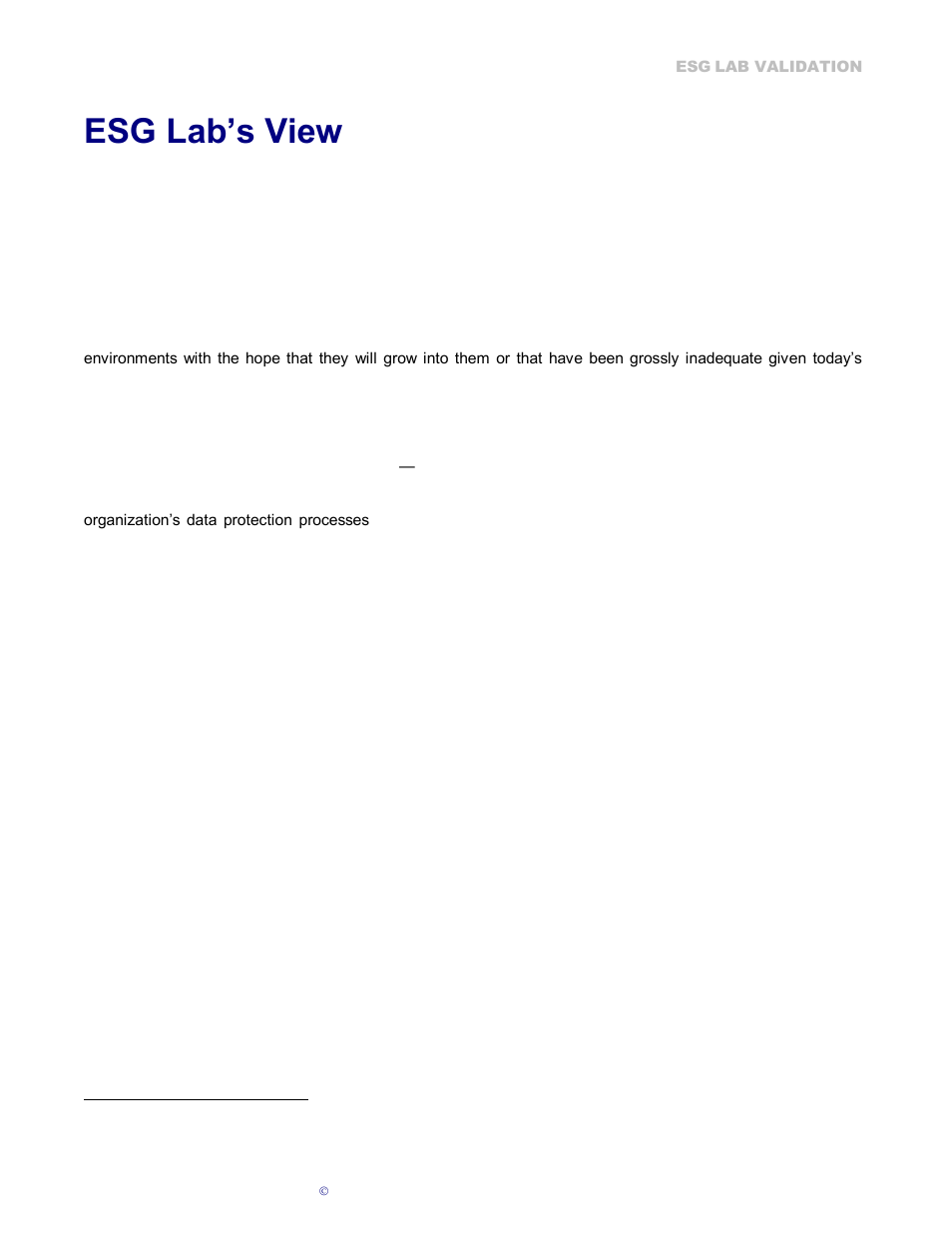 Esg lab’s view | Dell PowerVault DL2100 User Manual | Page 22 / 23