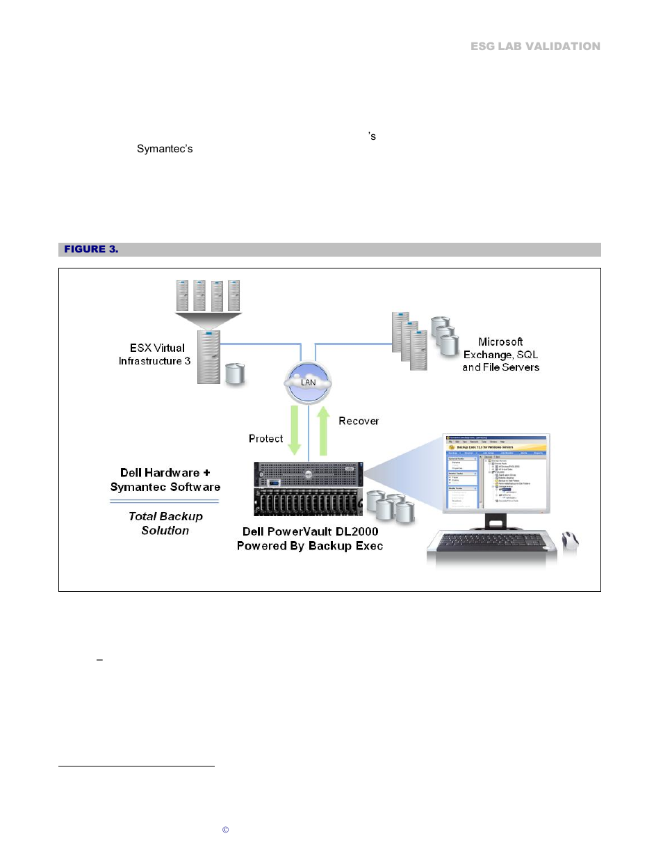 Esg lab validation | Dell PowerVault DL2100 User Manual | Page 5 / 23