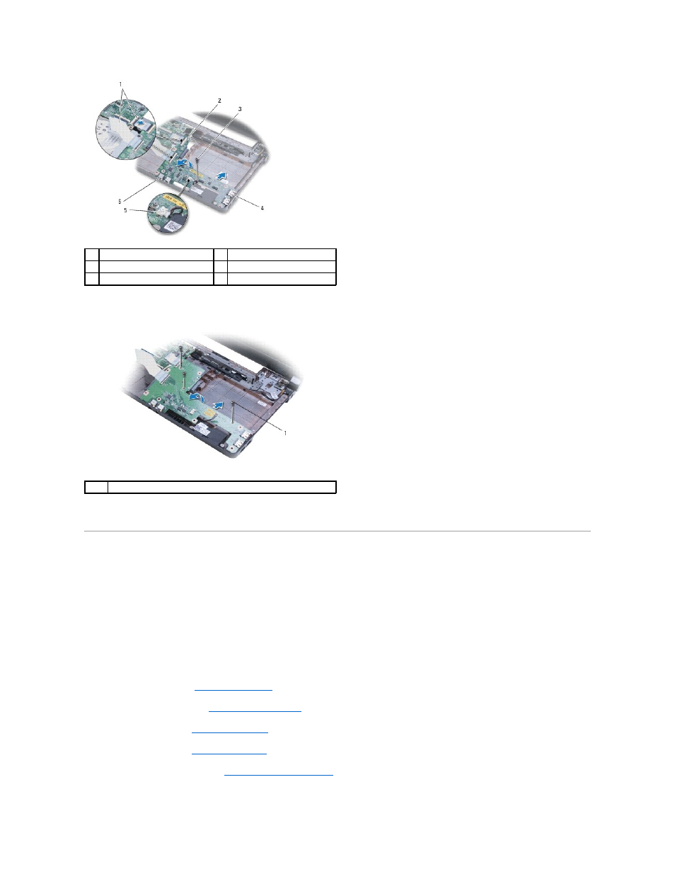 Replacing the usb/audio board | Dell Inspiron 15z (1570, Mid 2009) User Manual | Page 44 / 45