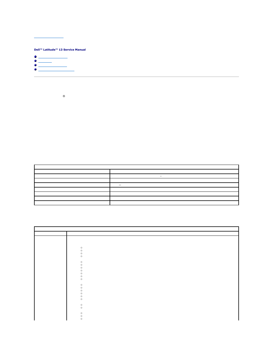 System setup, Entering system setup, Boot menu | Navigation keystrokes, System setup menu options | Dell Latitude 13 (Mid 2010) User Manual | Page 2 / 46