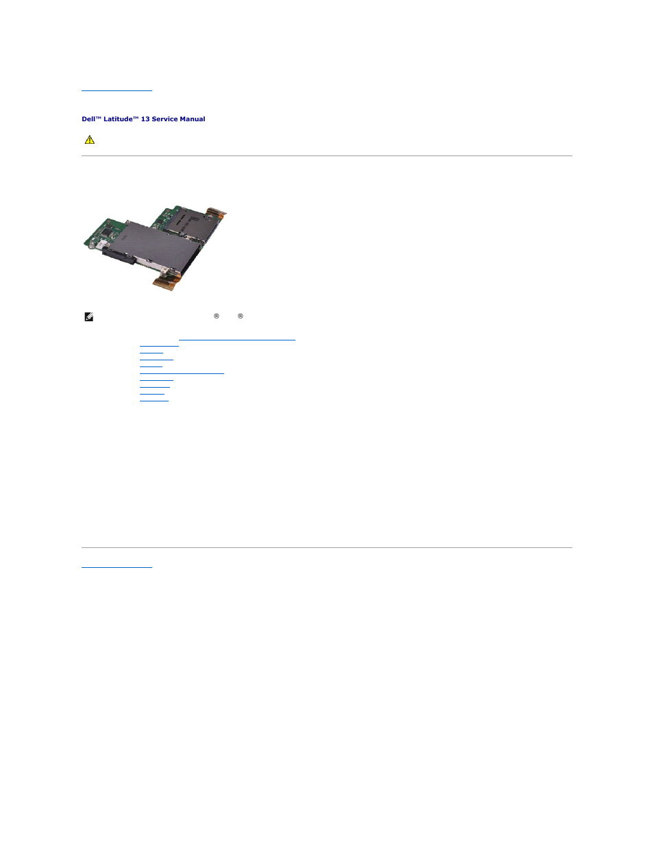 Expresscard/sd card reader, Removing the expresscard/sd card reader, Replacing the card reader | Dell Latitude 13 (Mid 2010) User Manual | Page 22 / 46