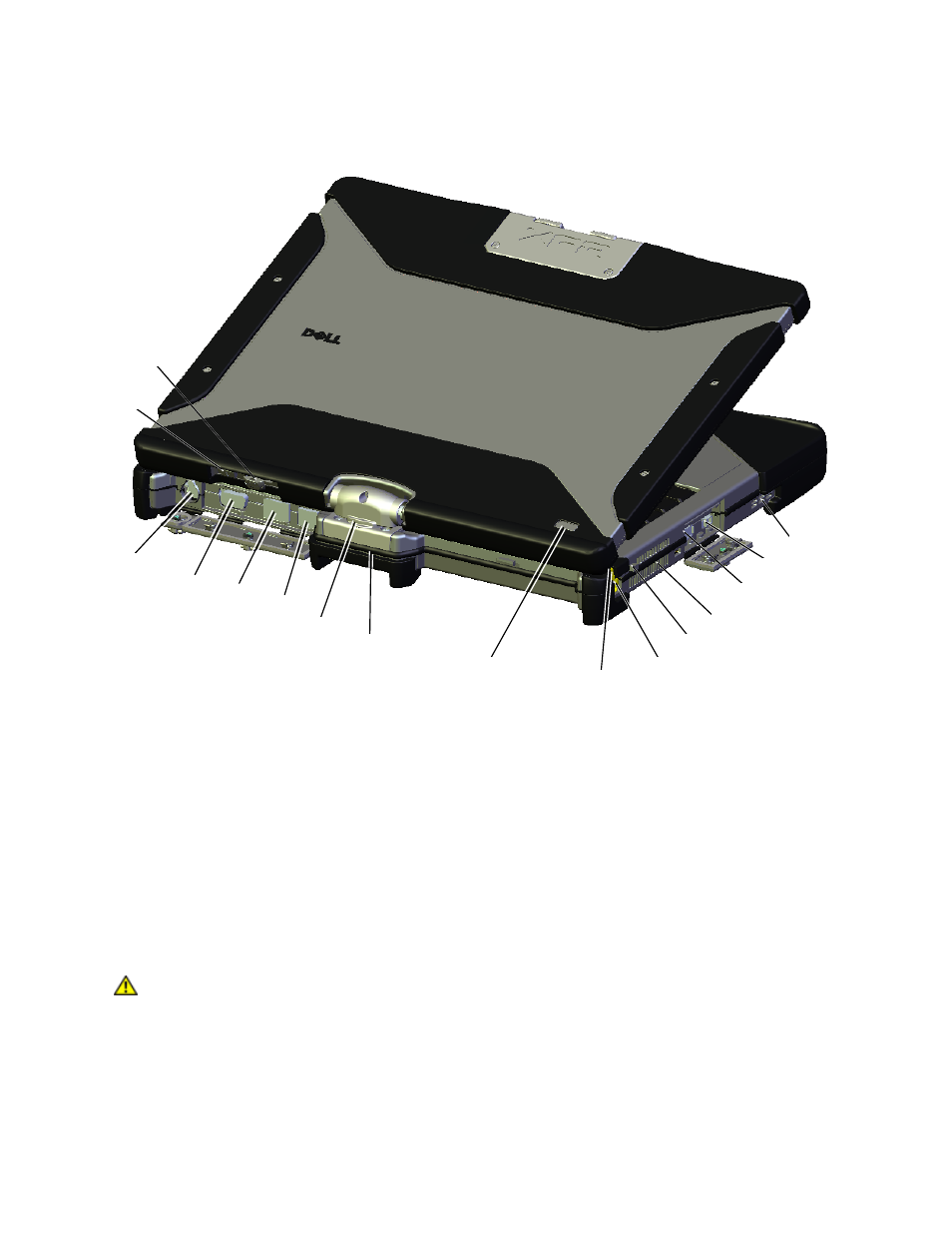 Back and left view | Dell Latitude XT2 XFR (Late 2009) User Manual | Page 3 / 25