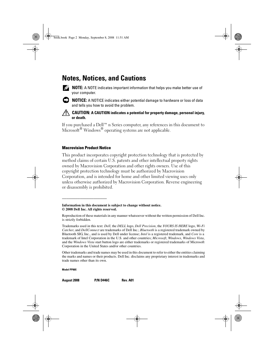 Dell Precision M6400 (Late 2008) User Manual | Page 2 / 54