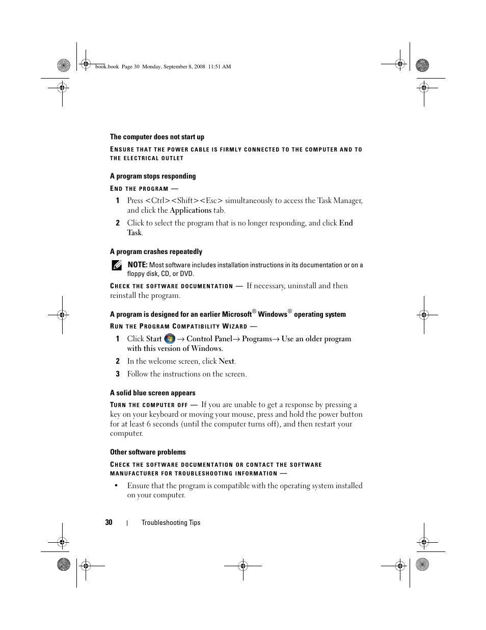 Dell Precision M6400 (Late 2008) User Manual | Page 30 / 54