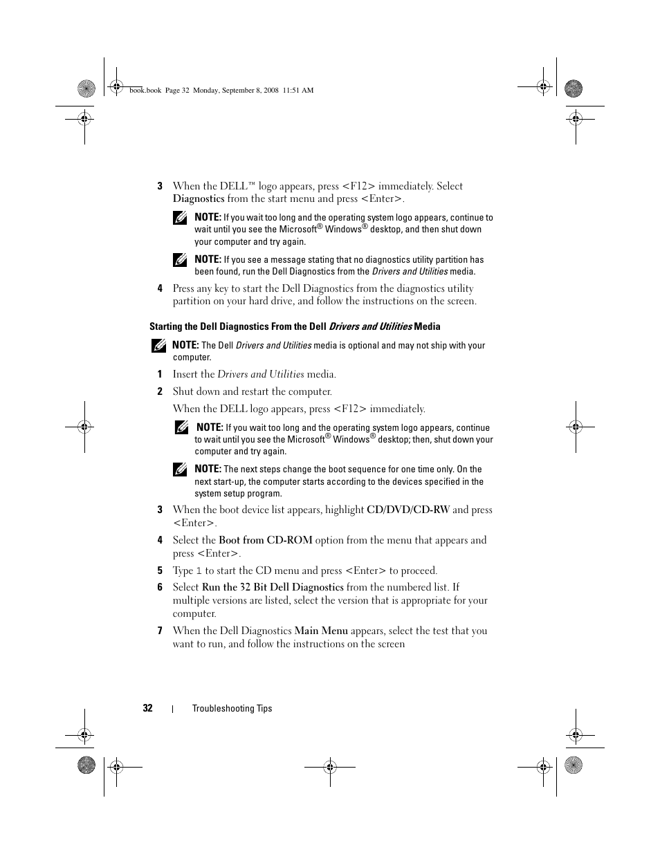 Dell Precision M6400 (Late 2008) User Manual | Page 32 / 54
