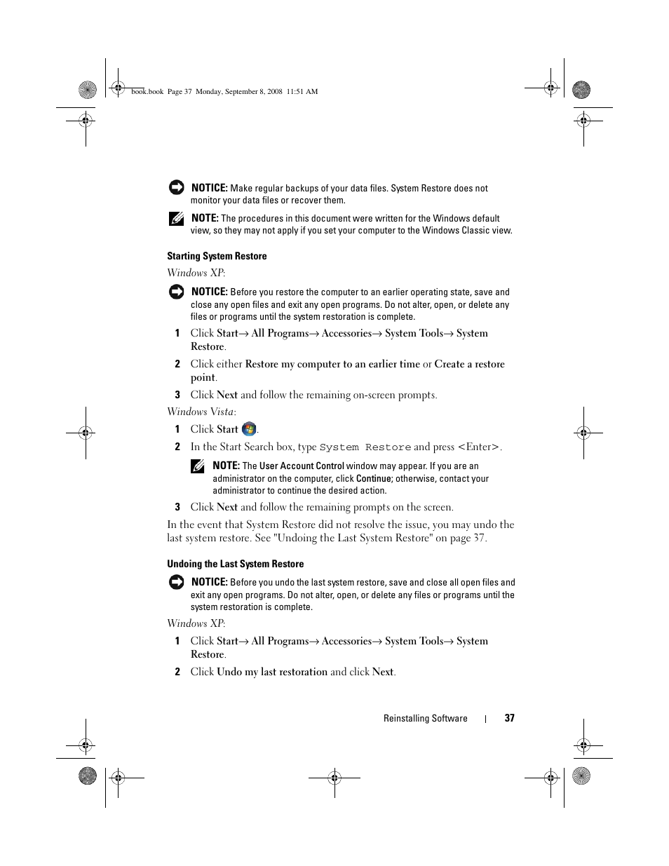 Dell Precision M6400 (Late 2008) User Manual | Page 37 / 54
