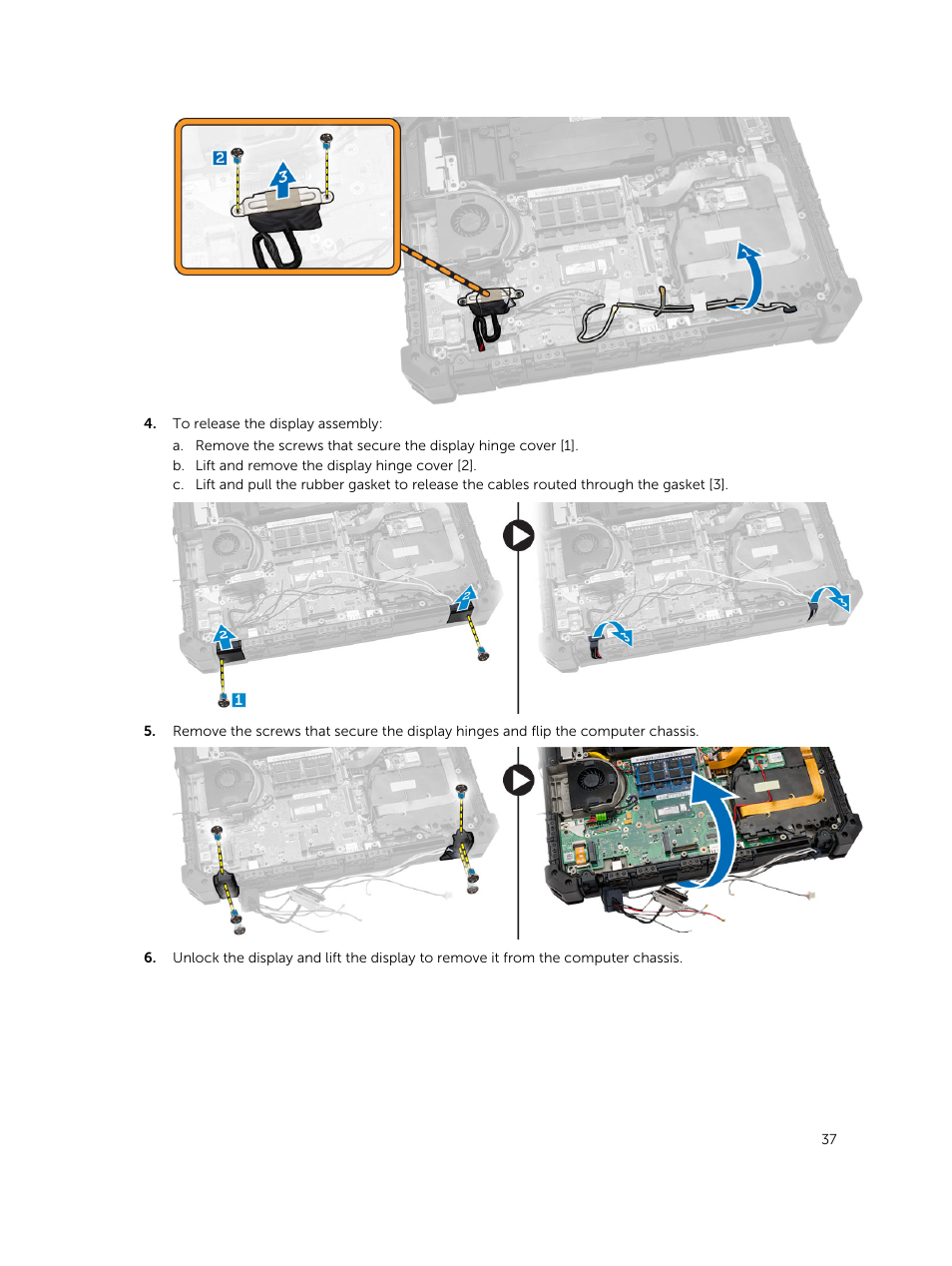 Dell Latitude 12 Rugged Extreme (7204, Early 2014) User Manual | Page 37 / 58