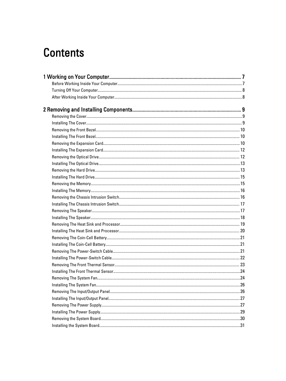 Dell OptiPlex 3010 (Mid 2012) User Manual | Page 3 / 63