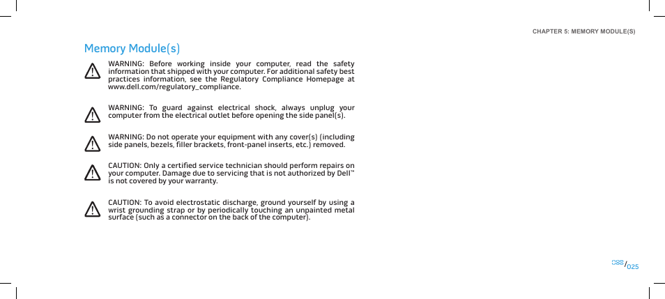 Dell Alienware Area 51 (Late 2009) User Manual | Page 25 / 103