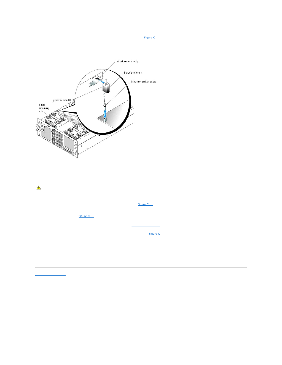 Installing the chassis intrusion switch | Dell PowerEdge 6850 User Manual | Page 21 / 94