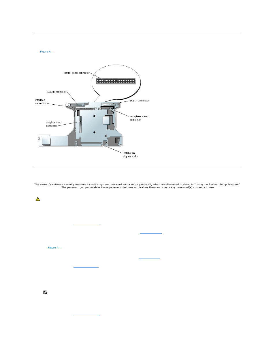 Scsi backplane connectors, Disabling a forgotten password | Dell PowerEdge 6850 User Manual | Page 5 / 94