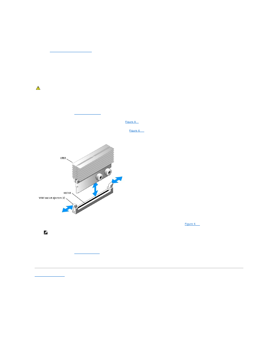 Installing a processor vrm | Dell PowerEdge 6850 User Manual | Page 73 / 94
