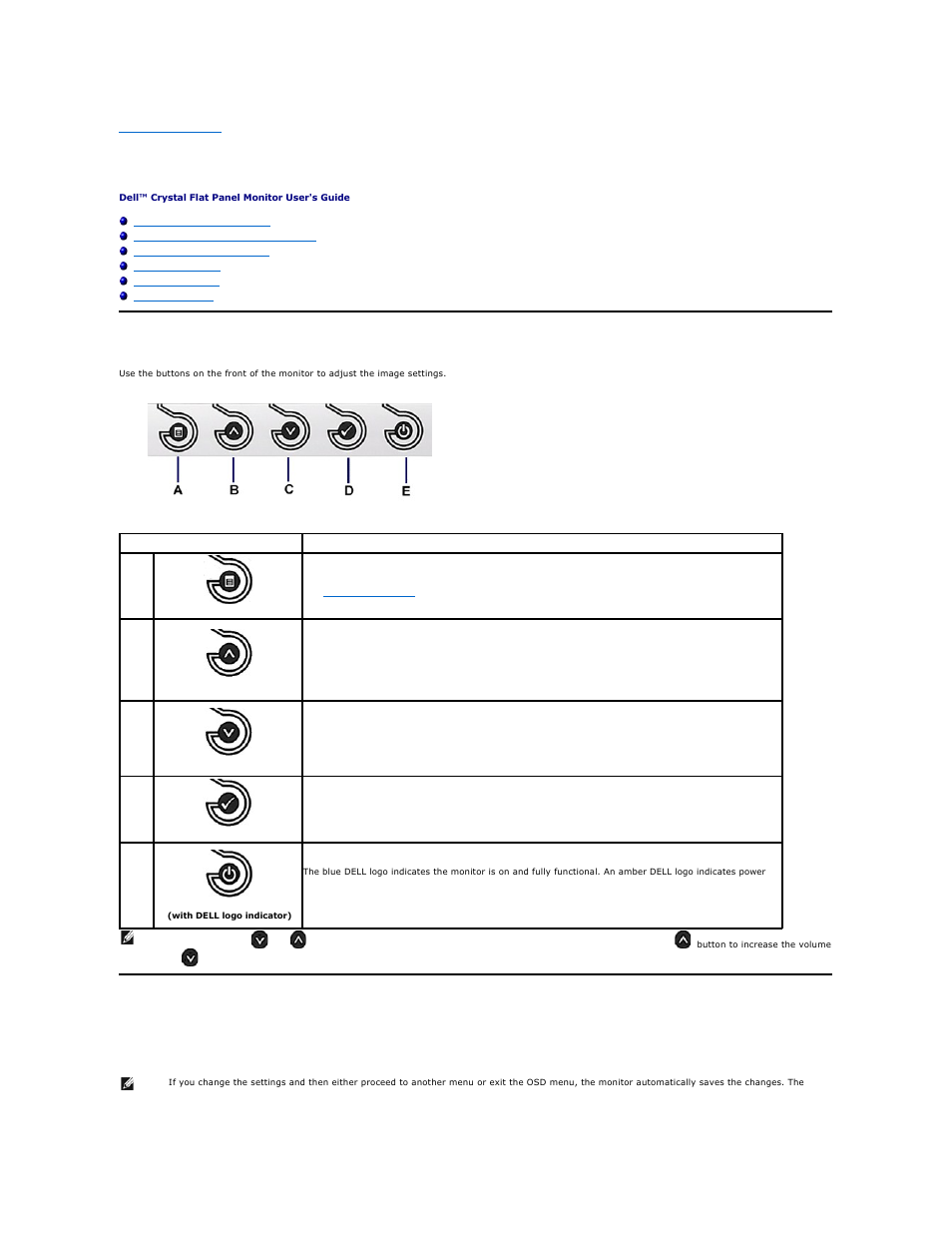 Operating the monitor, Using the front panel, Using the on-screen display (osd) menu | Accessing the menu system | Dell Crystal Monitor User Manual | Page 13 / 27
