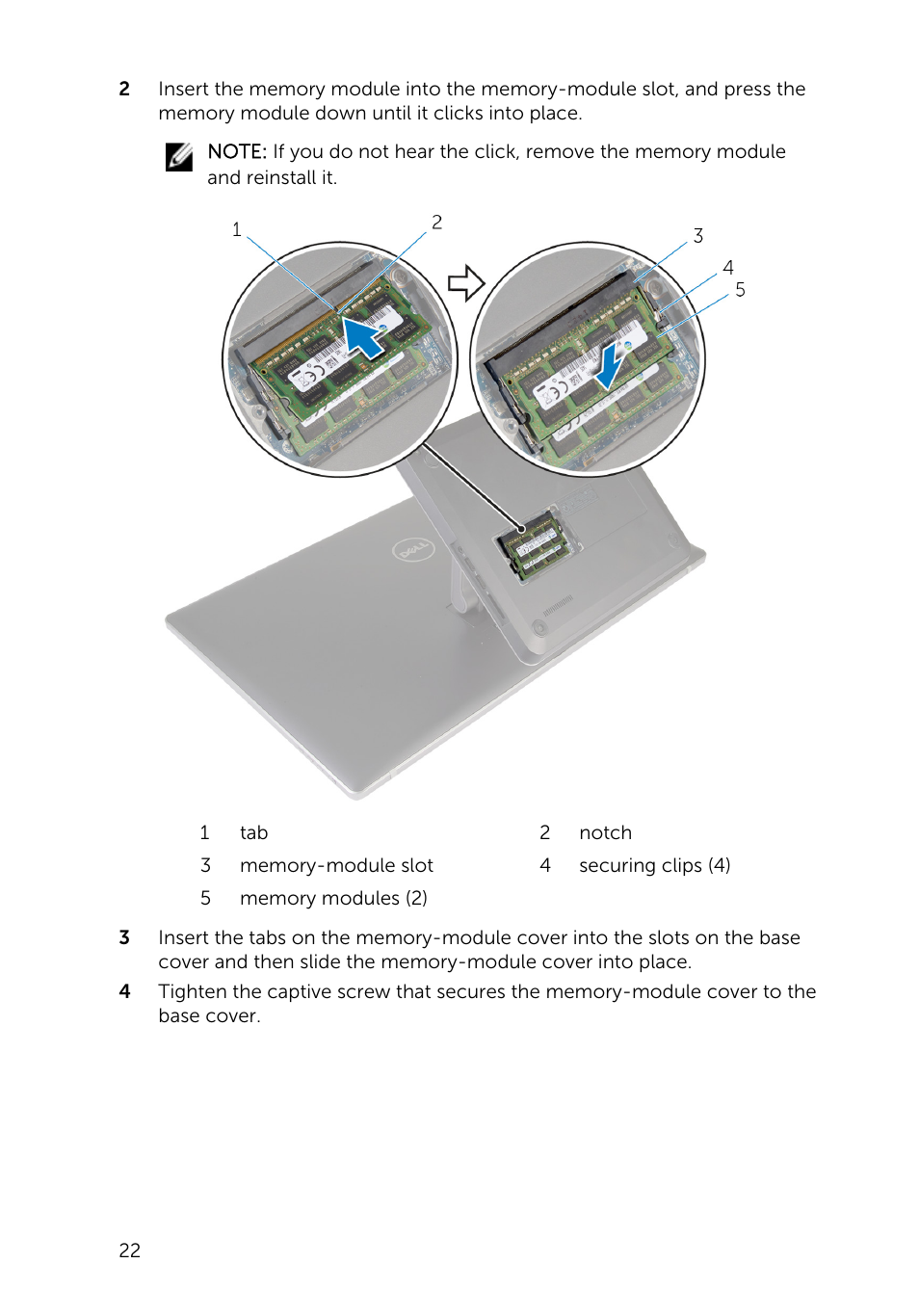 Dell Inspiron 23 (2350, Mid 2013) User Manual | Page 22 / 106