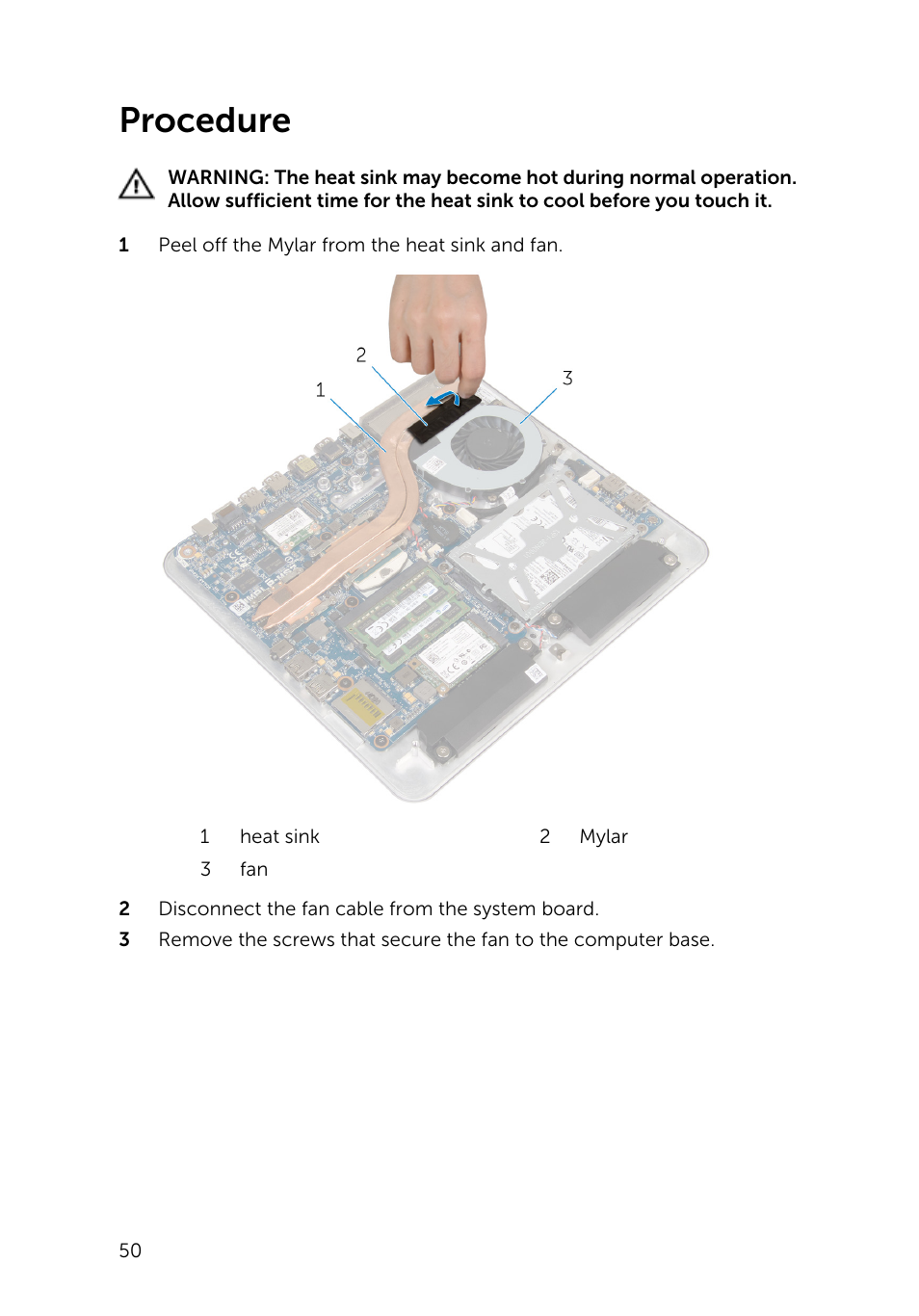 Procedure | Dell Inspiron 23 (2350, Mid 2013) User Manual | Page 50 / 106