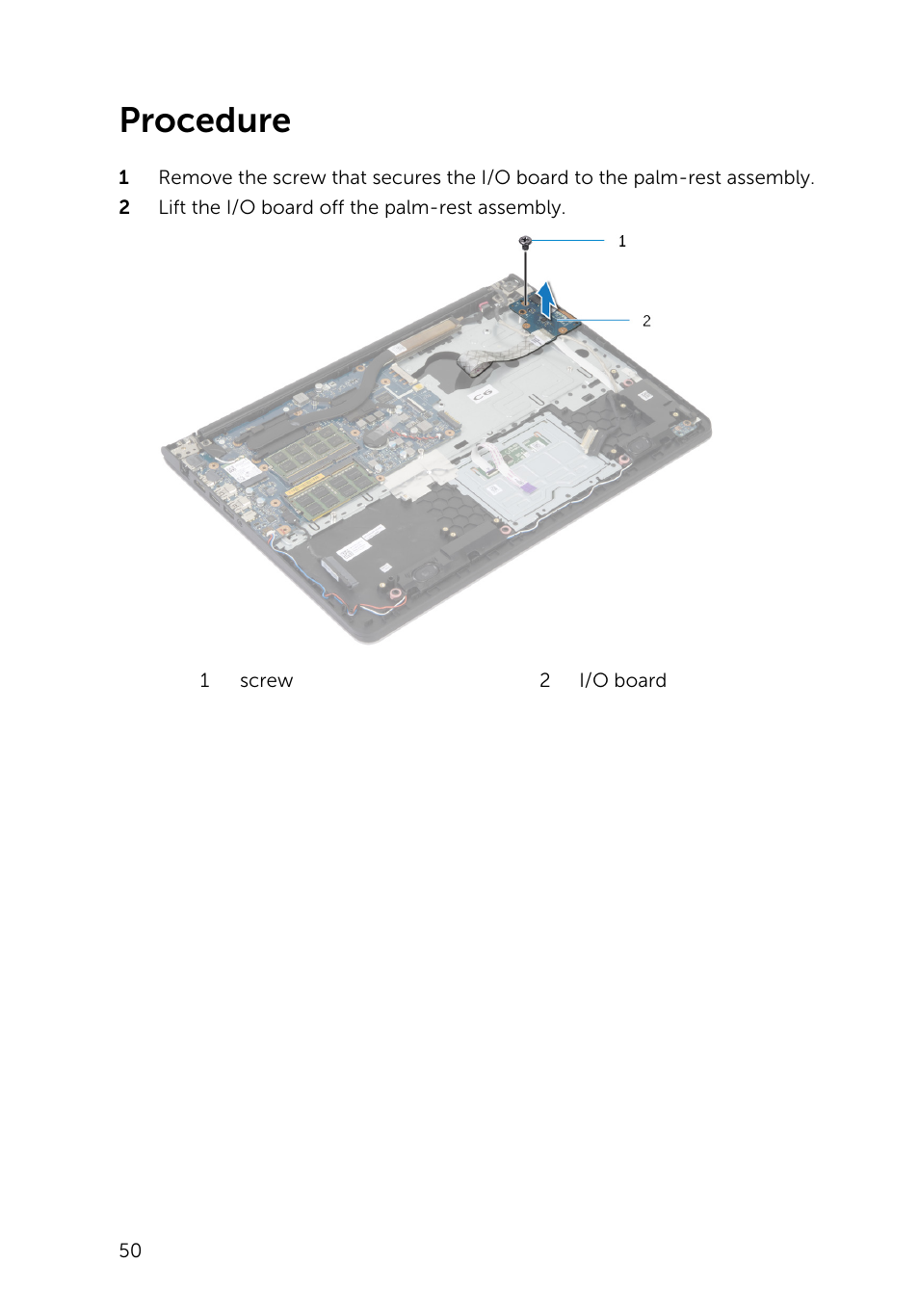 Procedure | Dell Inspiron 15 (5542, Mid 2014) User Manual | Page 50 / 93