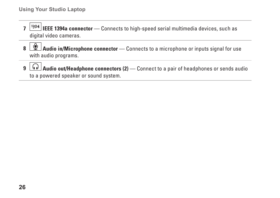 Dell Studio 15 (1555, Early 2009) User Manual | Page 28 / 102