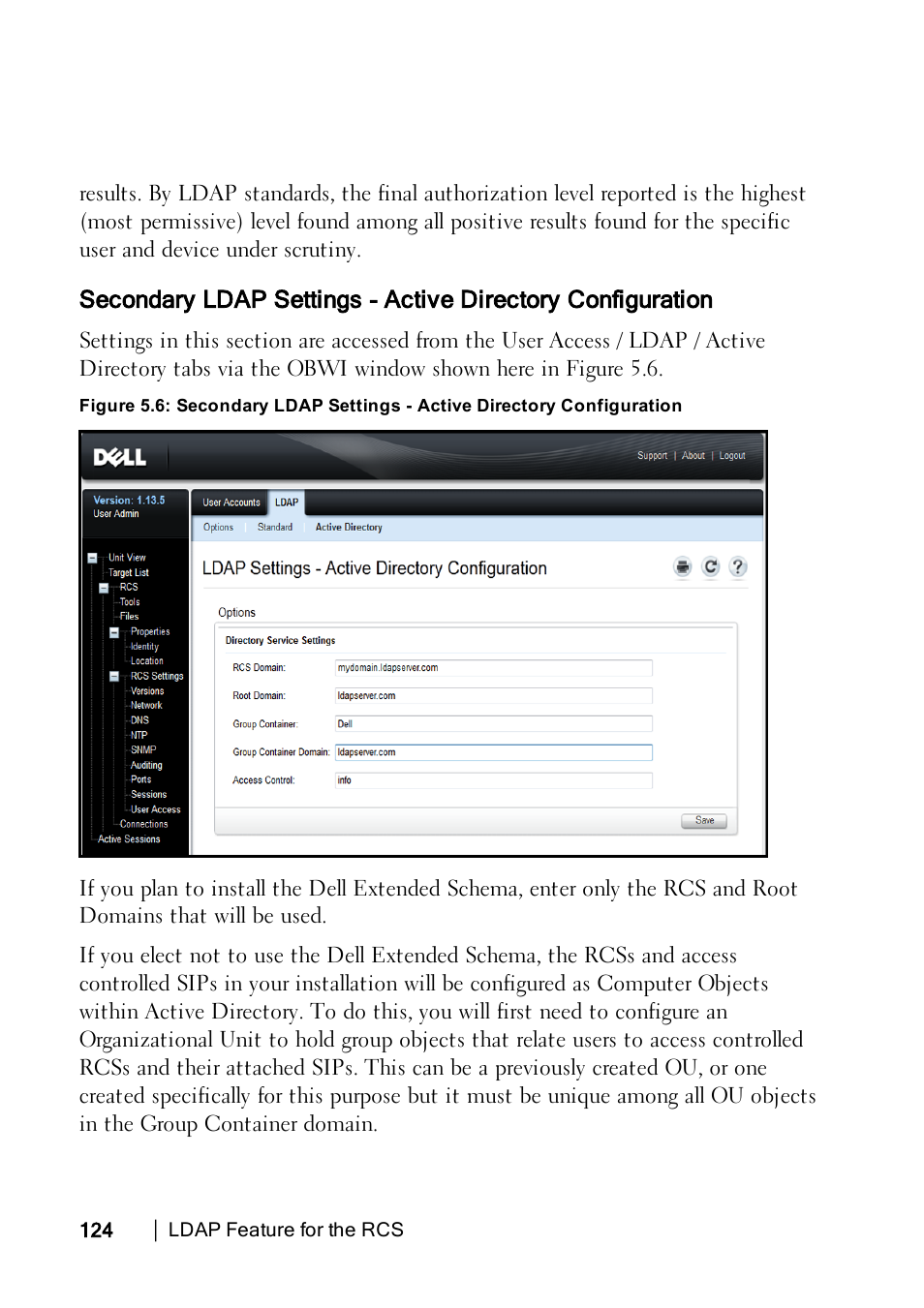 Secondaryldap | Dell KVM 4322DS User Manual | Page 134 / 188
