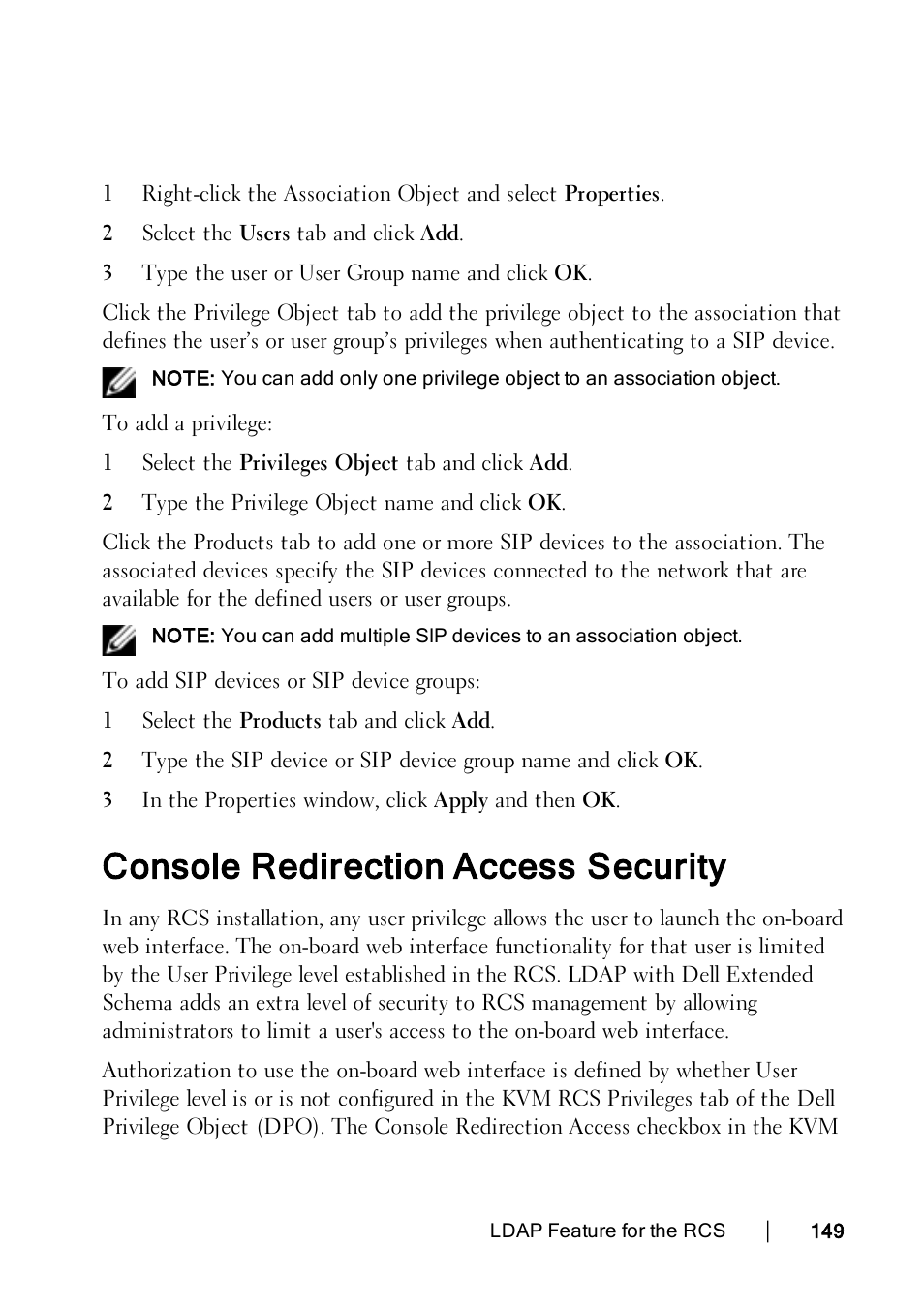 Console redirection access security | Dell KVM 4322DS User Manual | Page 159 / 188