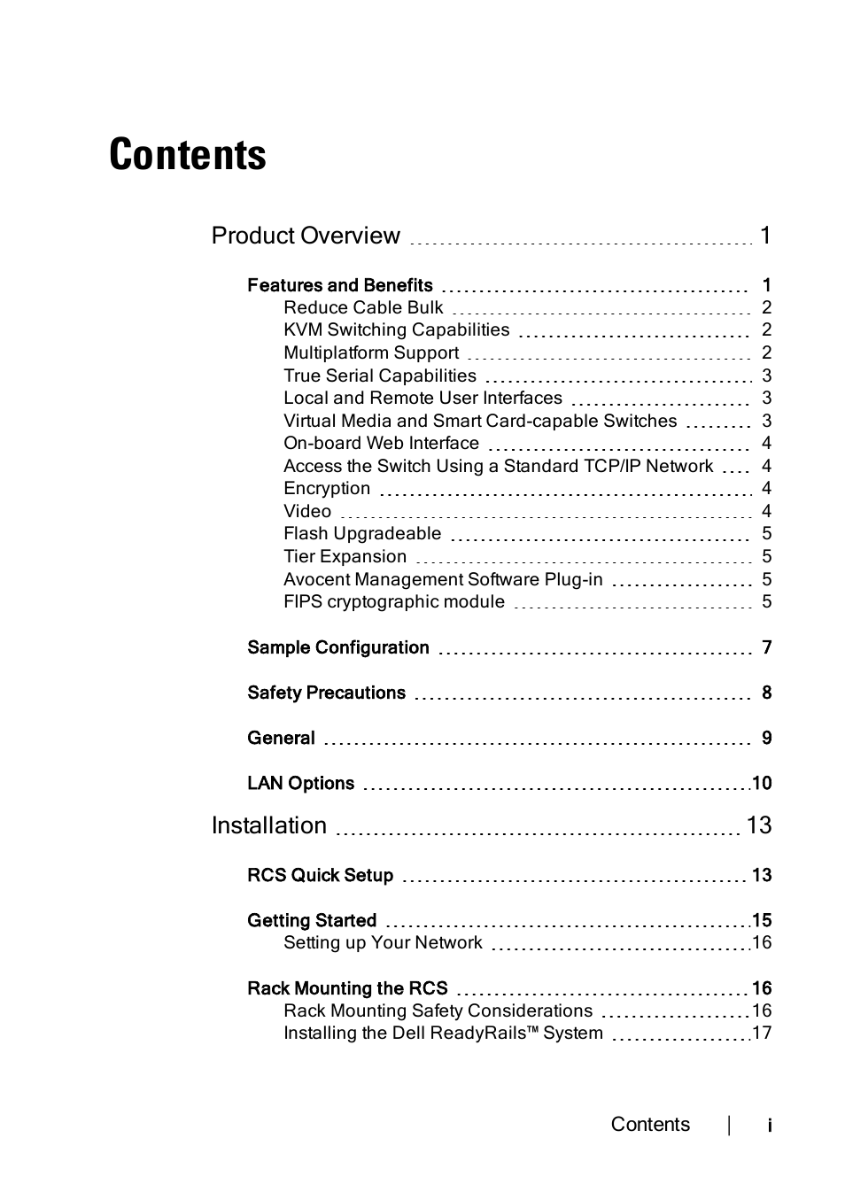 Dell KVM 4322DS User Manual | Page 3 / 188