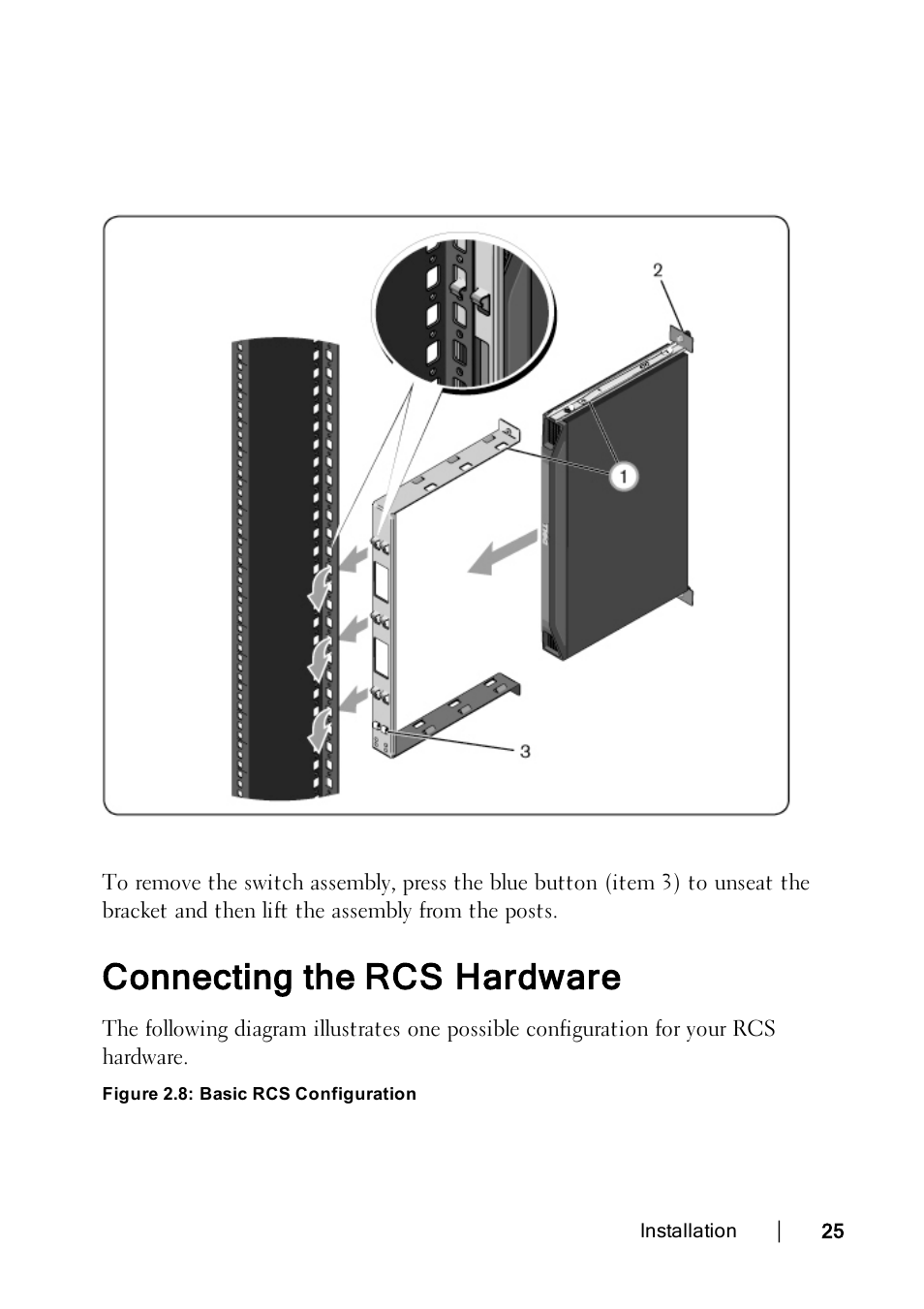 Connecting the rcs hardware | Dell KVM 4322DS User Manual | Page 35 / 188