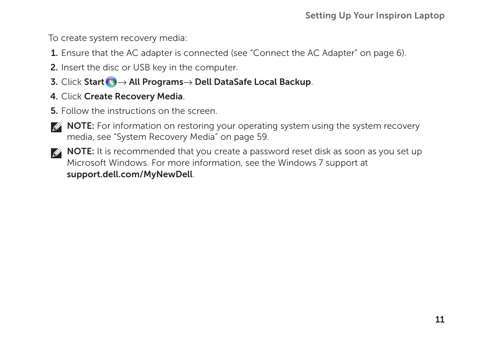 Dell Inspiron 1122 (M102z, Early 2011) User Manual | Page 13 / 88