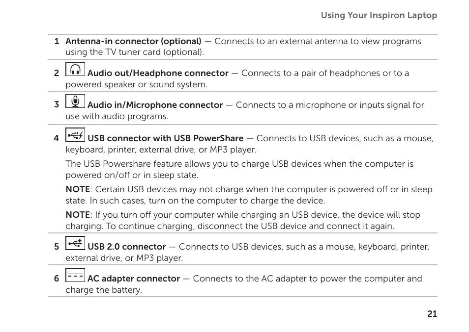 Dell Inspiron 1122 (M102z, Early 2011) User Manual | Page 23 / 88