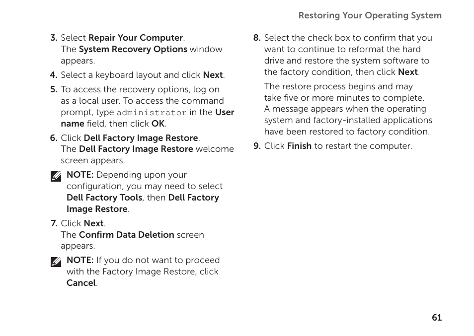 Dell Inspiron 1122 (M102z, Early 2011) User Manual | Page 63 / 88