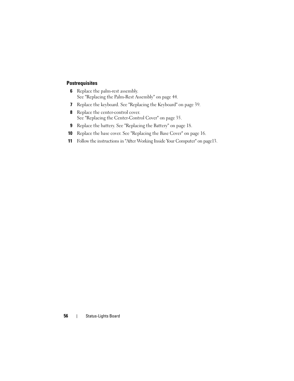 Postrequisites | Dell Alienware M14x R2 (Early 2012) User Manual | Page 54 / 104