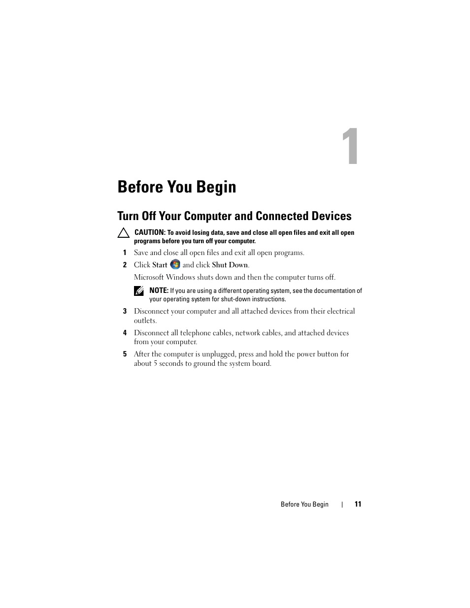 Before you begin, Turn off your computer and connected devices | Dell Alienware M14x R2 (Early 2012) User Manual | Page 9 / 104