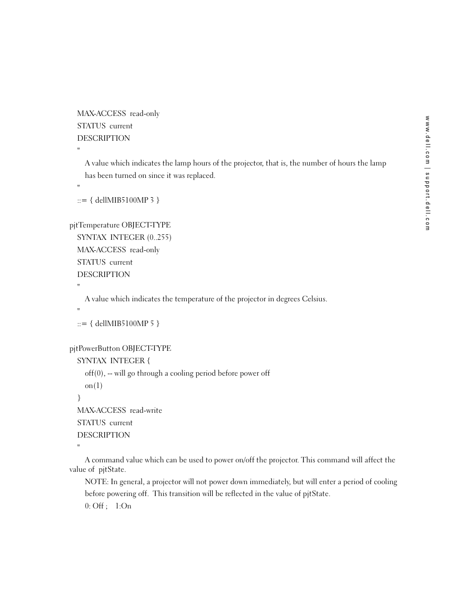 Dell 5100MP Projector User Manual | Page 3 / 12