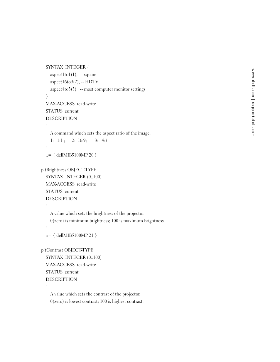 Dell 5100MP Projector User Manual | Page 9 / 12