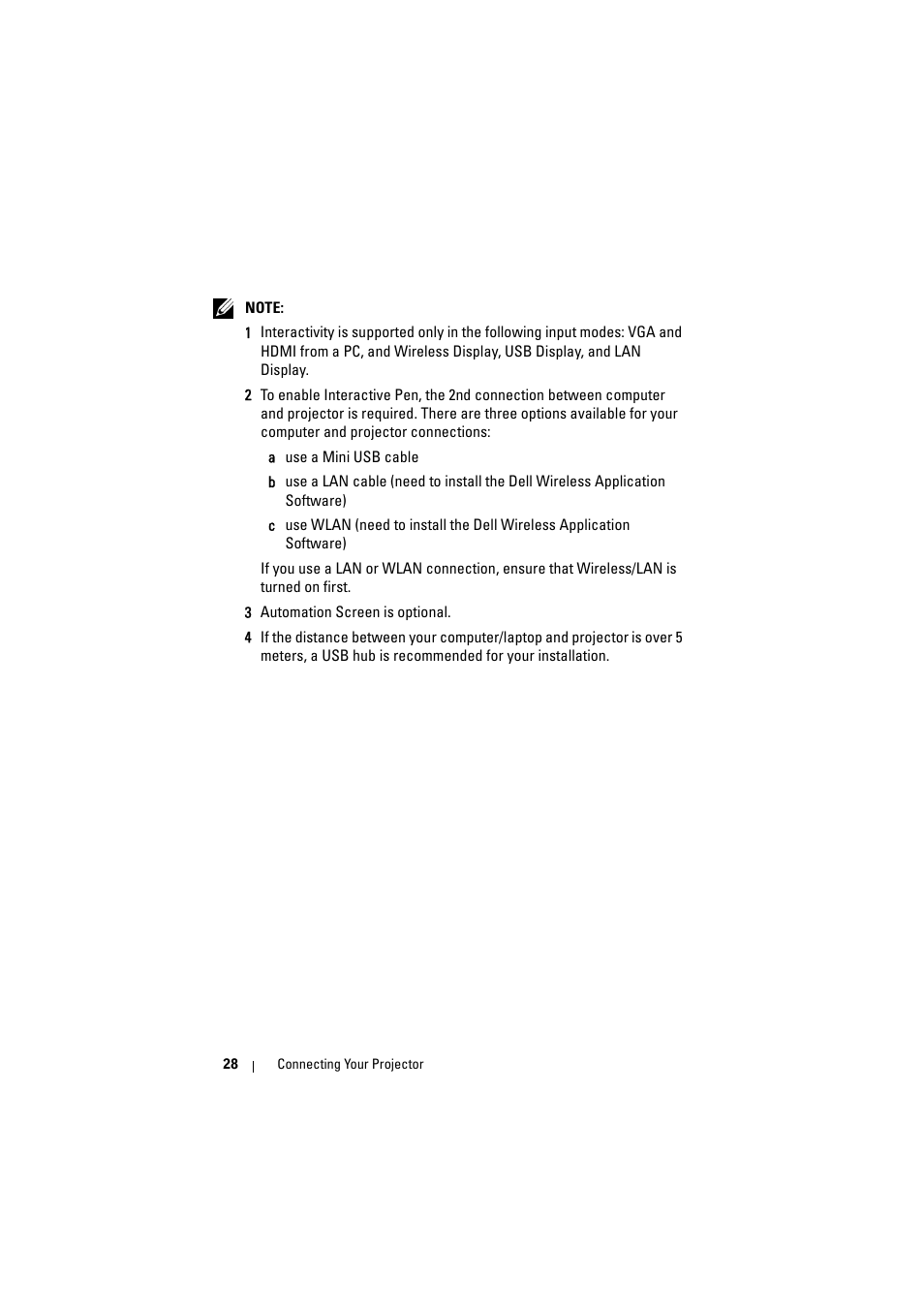 Dell S500 Projector User Manual | Page 28 / 132