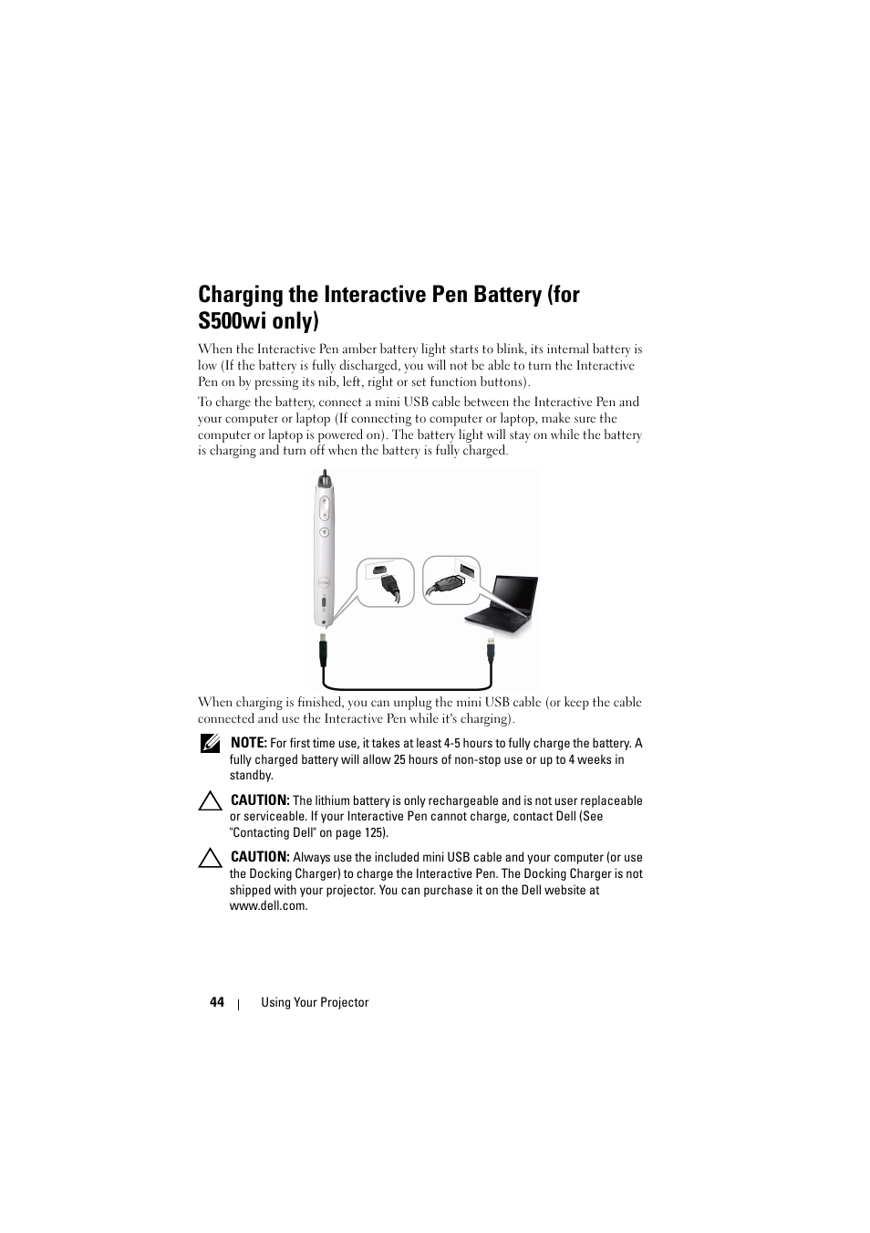Dell S500 Projector User Manual | Page 44 / 132