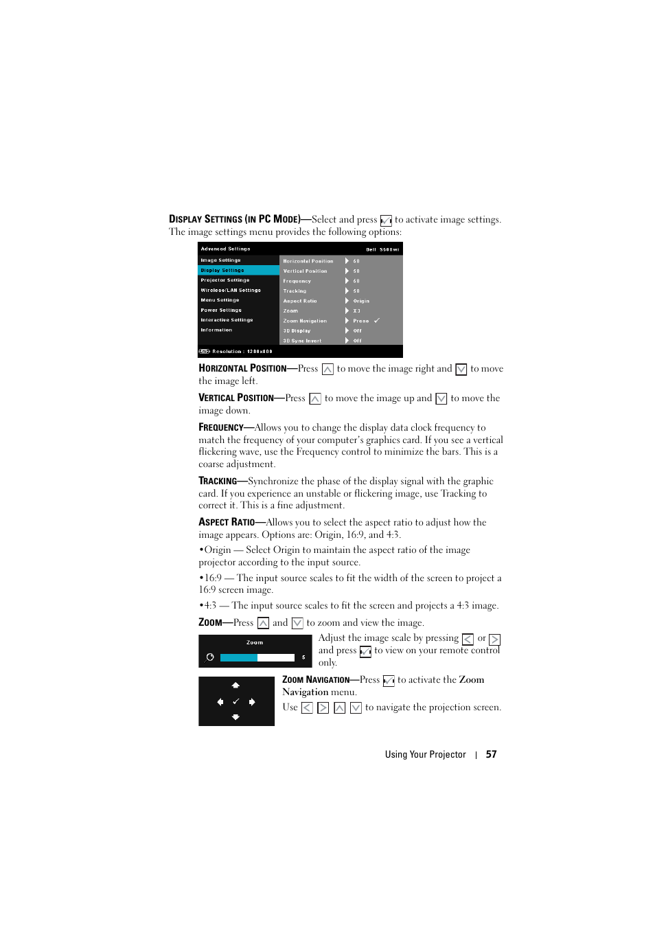 Dell S500 Projector User Manual | Page 57 / 132