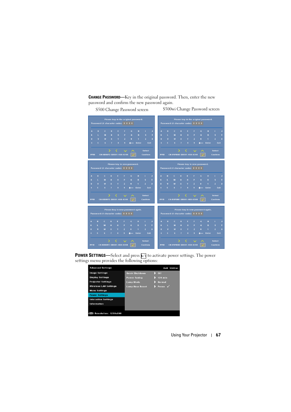 Dell S500 Projector User Manual | Page 67 / 132