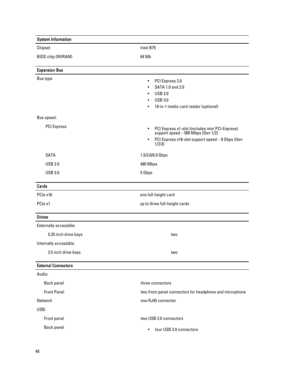 Dell Vostro 270 (Late 2012) User Manual | Page 48 / 51