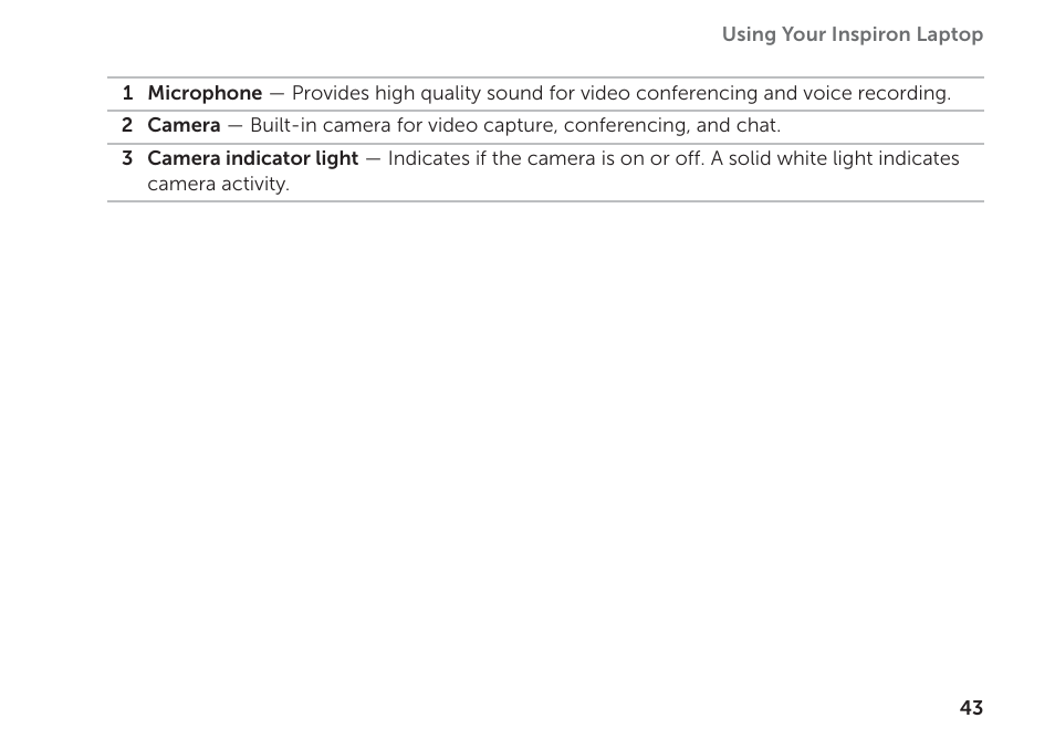 Dell Inspiron 15R (N5110, Early 2011) User Manual | Page 45 / 102