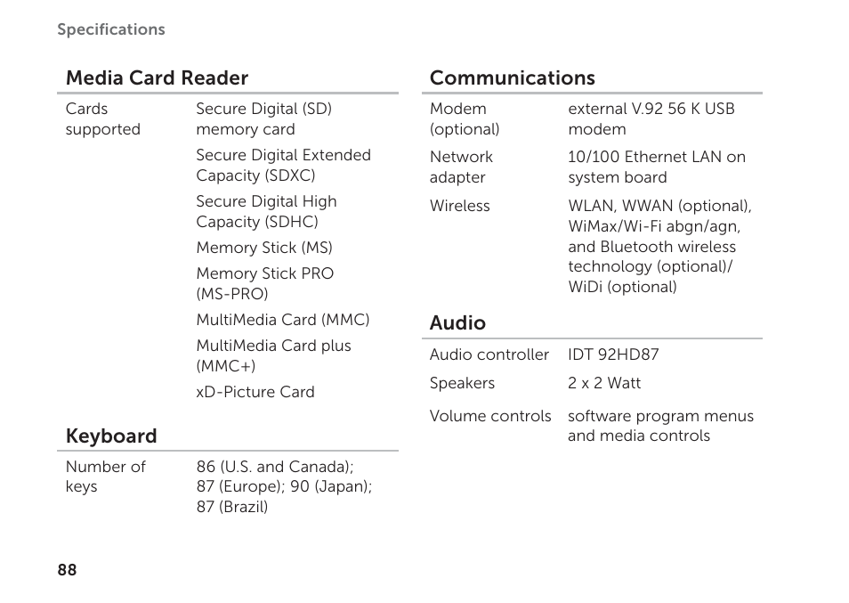 Dell Inspiron 15R (N5110, Early 2011) User Manual | Page 90 / 102