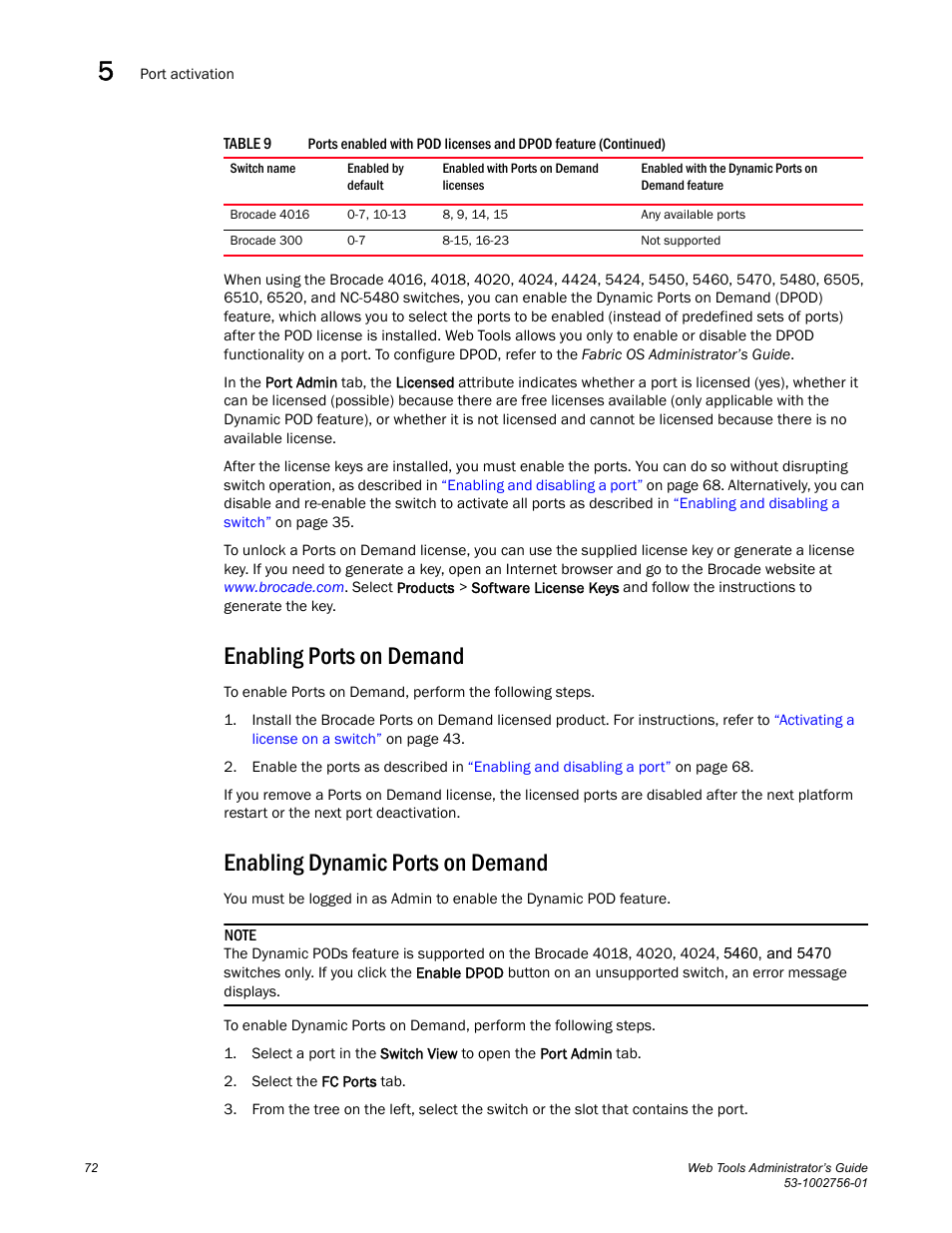 Enabling ports on demand, Enabling dynamic ports on demand | Dell POWEREDGE M1000E User Manual | Page 100 / 268