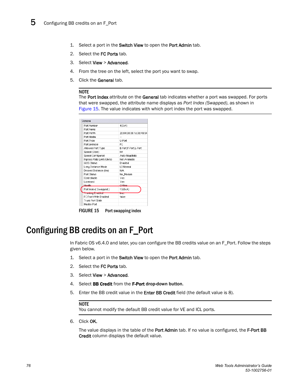 Configuring bb credits on an f_port, Figure 15, Port | Dell POWEREDGE M1000E User Manual | Page 104 / 268