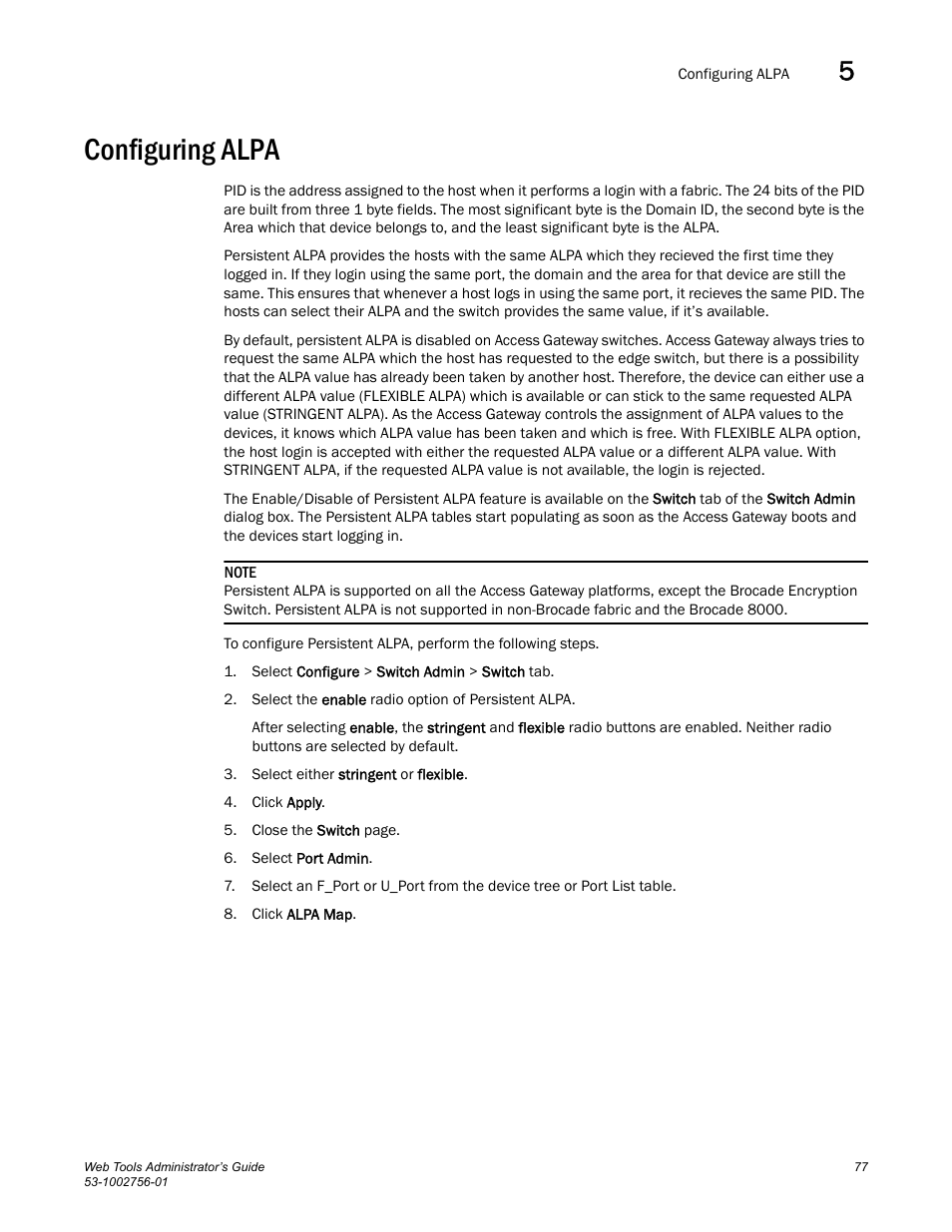 Configuring alpa | Dell POWEREDGE M1000E User Manual | Page 105 / 268