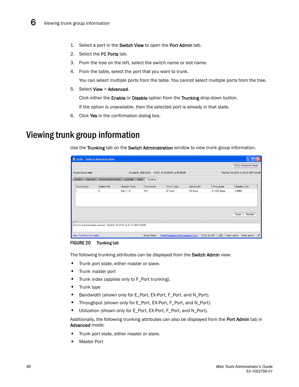 Viewing trunk group information, Figure 20 | Dell POWEREDGE M1000E User Manual | Page 114 / 268