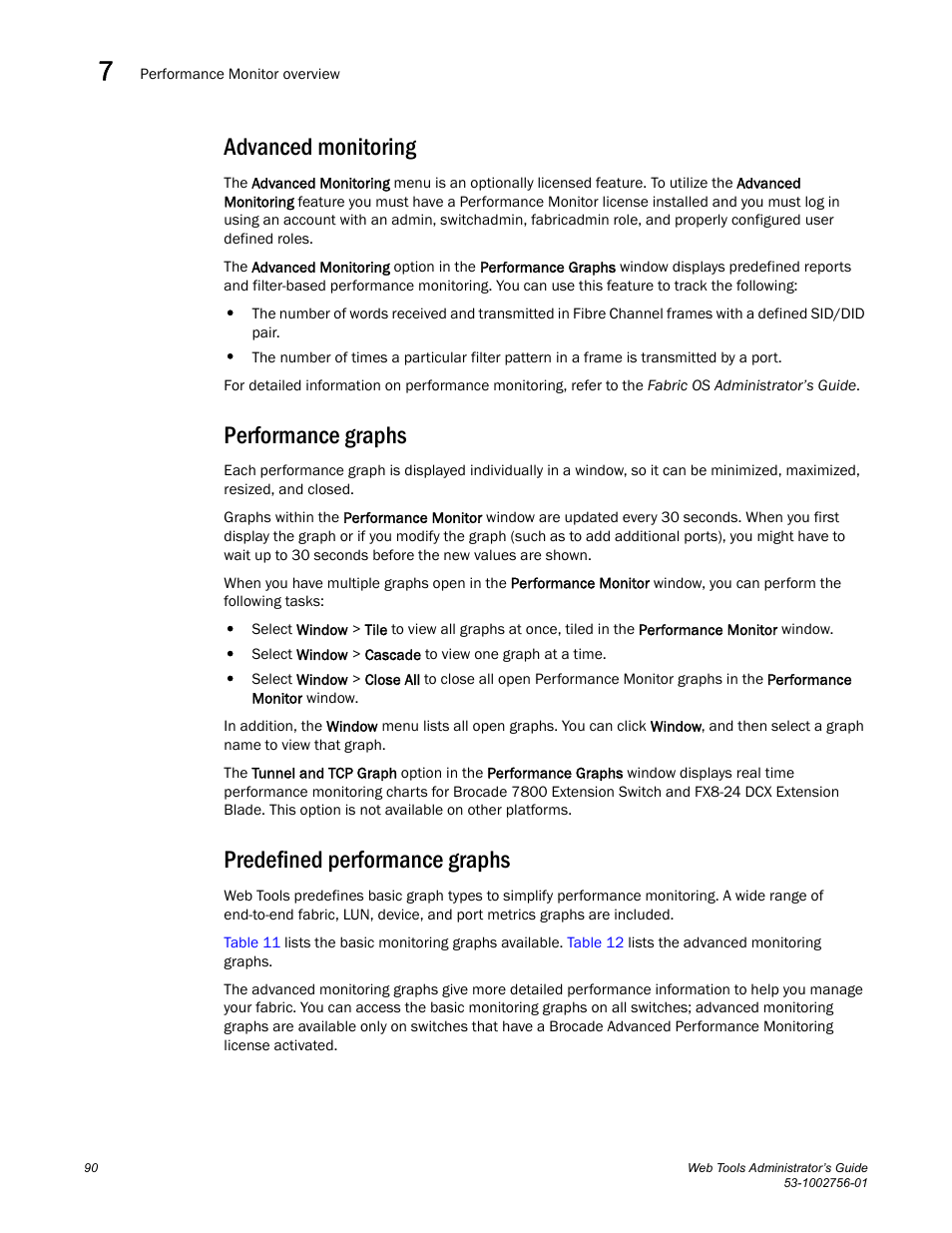 Advanced monitoring, Performance graphs, Predefined performance graphs | Dell POWEREDGE M1000E User Manual | Page 118 / 268