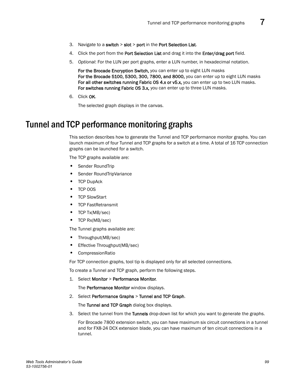 Tunnel and tcp performance monitoring graphs | Dell POWEREDGE M1000E User Manual | Page 127 / 268