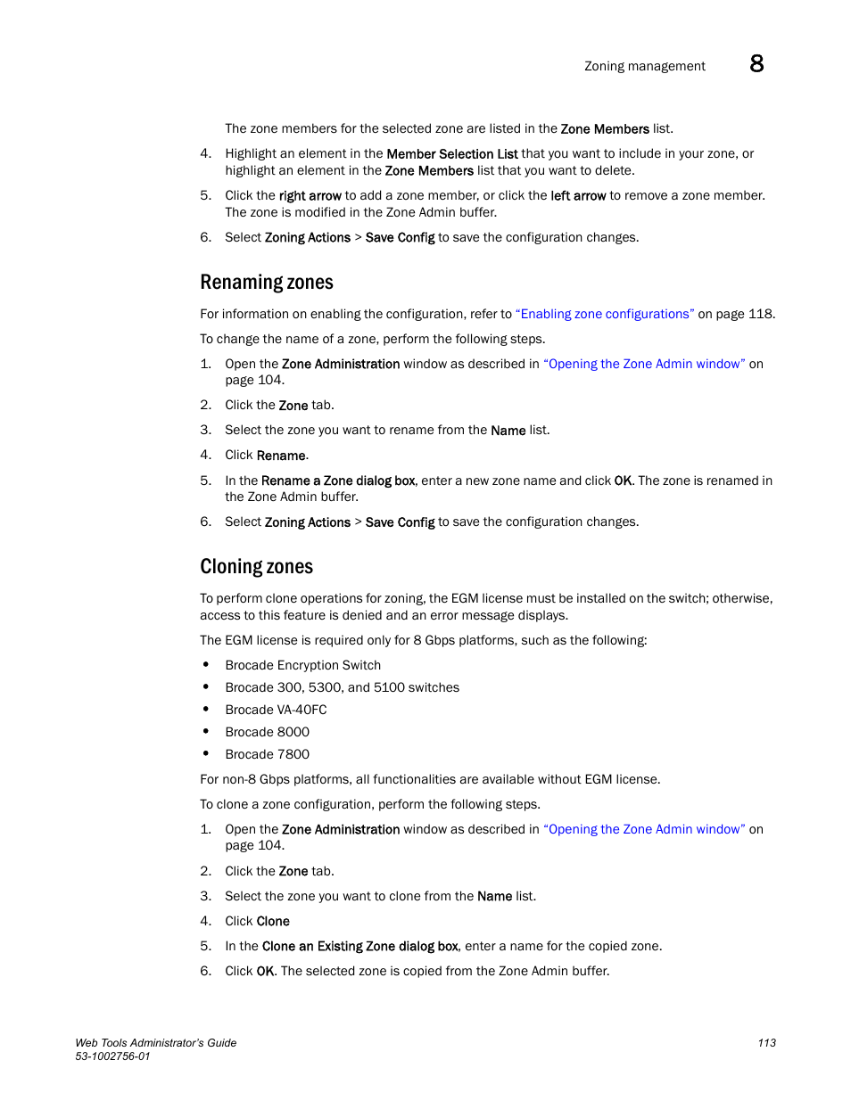 Renaming zones, Cloning zones | Dell POWEREDGE M1000E User Manual | Page 141 / 268